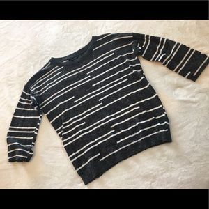 Anthropologie La Fee Verte B&W Sweater szM
